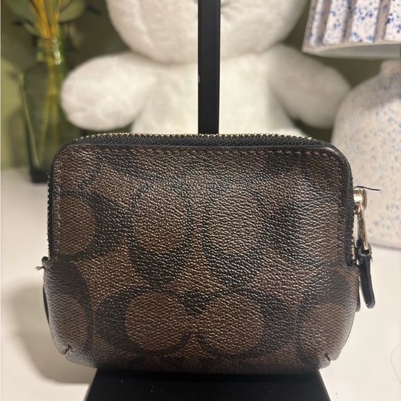 Coach Dark Brown Signature Small wallet - Picture 2 of 8